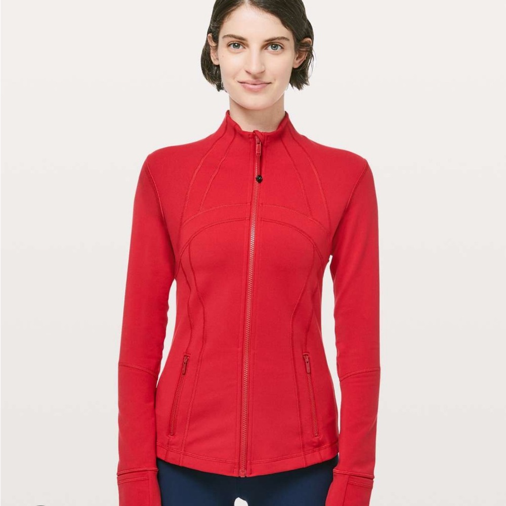 Red Lululemon Define Jacket